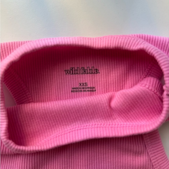 Pink Ribbed Tank Top - Picture 3 of 3